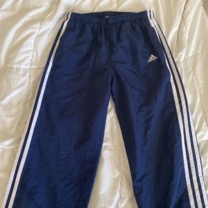 vintage adidas track pants/ navy blue/ size small